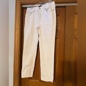 Banana Republic White Women's Girlfriend Jeans